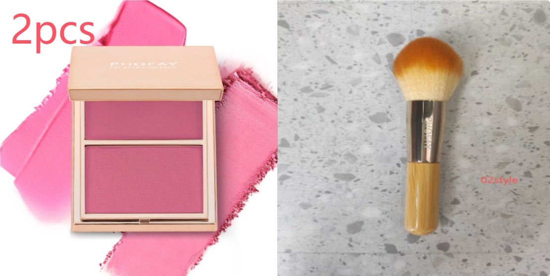 PHOFAY Double-Take Cream & Powder Blush Duo